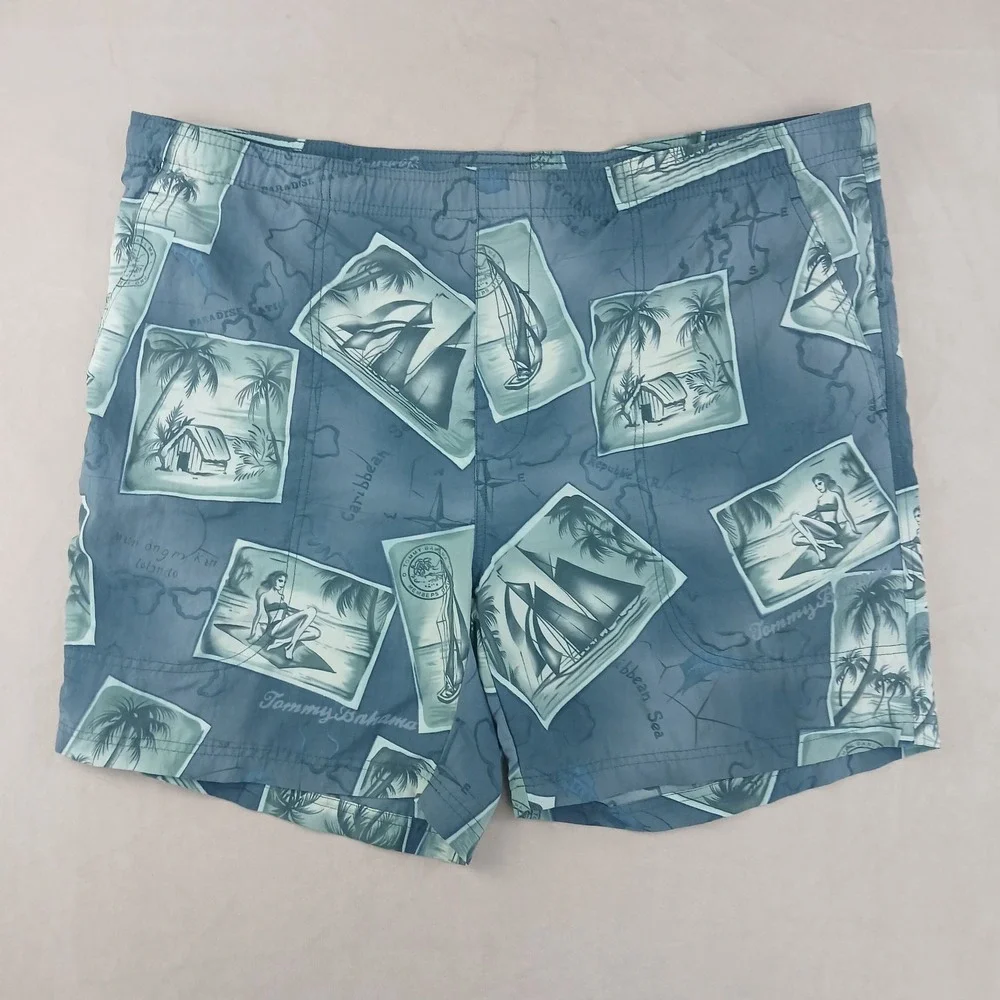 Tommy Bahama‎ XL Mens Board Shorts Floral Mesh Liner FLAWS